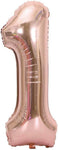 34" Balloon Numbers - Rose Gold - Party America