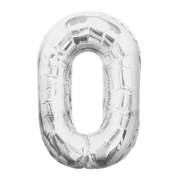 34" Balloon Numbers - Silver - Party America