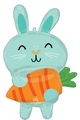 34" Easter Bunny with Carrot - Anagram