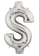 34" Megaloon Dollar Sign - Silver - Betallic