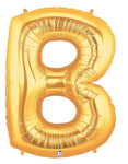 34" Megaloon Letter B - Gold - Betallic