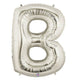 34" Megaloon Letter B - Silver - Betallic
