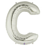34" Megaloon Letter C - Silver - Betallic