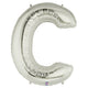 34" Megaloon Letter C - Silver - Betallic