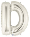 34" Megaloon Letter D - Silver - Betallic