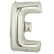 34" Megaloon Letter E - Silver - Betallic