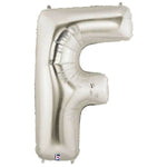 34" Megaloon Letter F - Silver - Betallic
