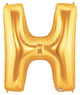 34" Megaloon Letter H - Gold - Betallic