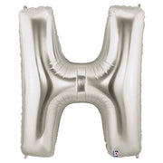 34" Megaloon Letter H - Silver - Betallic