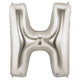 34" Megaloon Letter H - Silver - Betallic