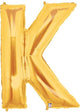 34" Megaloon Letter K - Gold - Betallic