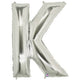 34" Megaloon Letter K - Silver - Betallic