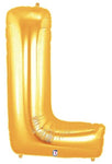 34" Megaloon Letter L - Gold - Betallic