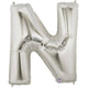 34" Megaloon Letter N - Silver - Betallic
