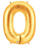 34" Megaloon Letter O - Gold - Betallic
