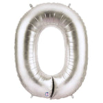 34" Megaloon Letter O - Silver - Betallic