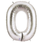 34" Megaloon Letter O - Silver - Betallic
