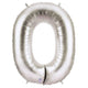 34" Megaloon Letter O - Silver - Betallic