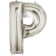 34" Megaloon Letter P - Silver - Betallic
