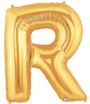 34" Megaloon Letter R - Gold - Betallic
