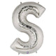 34" Megaloon Letter S - Silver - Betallic