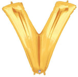 34" Megaloon Letter V - Gold - Betallic