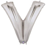 34" Megaloon Letter V - Silver - Betallic