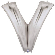 34" Megaloon Letter V - Silver - Betallic