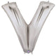 34" Megaloon Letter V - Silver - Betallic
