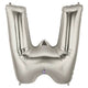 34" Megaloon Letter W - Silver - Betallic