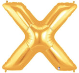 34" Megaloon Letter X - Gold - Betallic