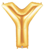 34" Megaloon Letter Y - Gold - Betallic