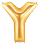 34" Megaloon Letter Y - Gold - Betallic