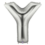 34" Megaloon Letter Y - Silver - Betallic