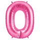 34" Megaloon Number 0 - Pink - Betallic