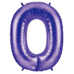 34" Megaloon Number 0 - Purple - Betallic