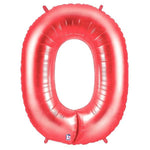 34" Megaloon Number 0 - Red - Betallic