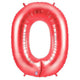 34" Megaloon Number 0 - Red - Betallic