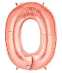 34" Megaloon Number 0 - Rose Gold - Betallic