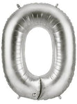 34" Megaloon Number 0 - Silver - Betallic