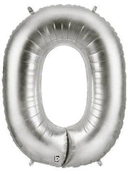 34" Megaloon Number 0 - Silver - Betallic