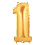 34" Megaloon Number 1 - Gold - Betallic
