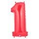 34" Megaloon Number 1 - Red - Betallic
