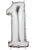 34" Megaloon Number 1 - Silver - Betallic