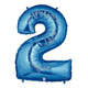 34" Megaloon Number 2 - Blue - Betallic