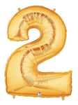 34" Megaloon Number 2 - Gold - Betallic