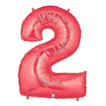 34" Megaloon Number 2 - Red - Betallic