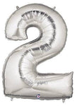 34" Megaloon Number 2 - Silver - Betallic