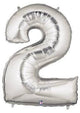 34" Megaloon Number 2 - Silver - Betallic