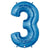 34" Megaloon Number 3 - Blue - Betallic